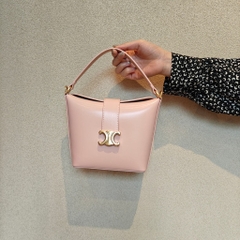 Túi Cầm Tay Celine Remake Korea Mini Bucket Da Bê Non 14cm