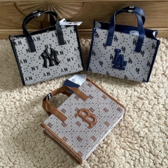 Túi Xách MLB Tote Logo Chữ B 3AORS013N-43BRS Màu Nâu