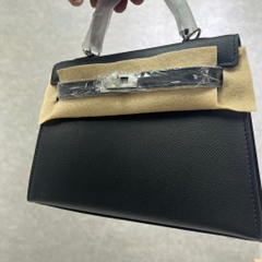 Túi Xách Hermes Kelly Remake Korea Da Bò Size 19cm