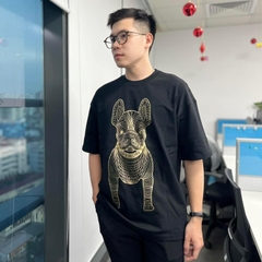Áo Phông Lifework Logo Nhũ Vàng Màu Đen
