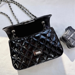 Túi Chanel Remake Korea Classic Flap Da Bóng Size 20cm