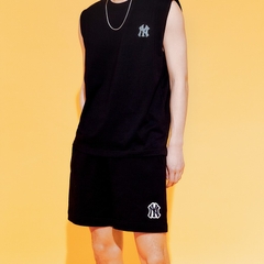 Quần Shorts MLB Basic Medium Logo NY 3ASPB0433-50BKS Màu Đen