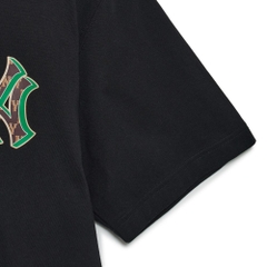 Áo Phông MLB NY Logo Xanh 3ATSM3033-50BKS Màu Đen