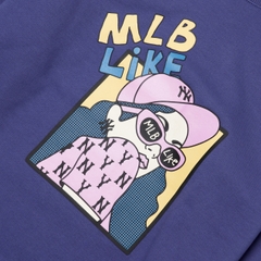 Áo Nỉ MLB Like 3AMTL0224-50NYL Màu Tím
