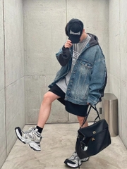 Túi Xách Balenciaga Rodeo Handbag Remake Korea Màu Đen