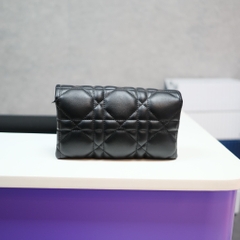 Túi Cầm Tay Dior Small Caro Da Bê Màu Đen Size 20cm
