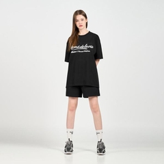 Quần Short ADLV Logo Bóng Màu Đen