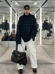 Túi Xách Balenciaga Rodeo Handbag Remake Korea Màu Đen