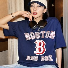 Áo Phông MLB Chữ B 3ATSV0233-43NYS Màu Xanh Navy
