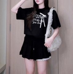 Bộ quần áo Hàn quốc nơ chân váy