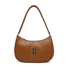 Túi Đeo Vai MLB Hobo Logo Chữ B 3ABQS022N-43BRS Màu Nâu