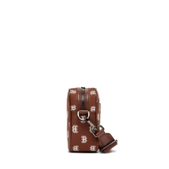 Túi Đeo Chéo MLB Monogram Logo Chữ B 3ACRM012N-43BRD Màu Nâu