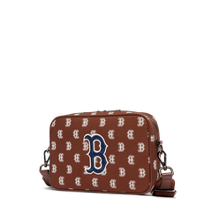 Túi Đeo Chéo MLB Monogram Logo Chữ B 3ACRM012N-43BRD Màu Nâu