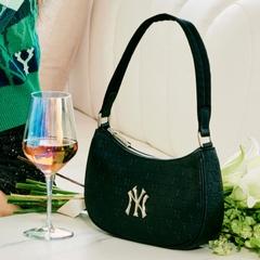 Túi Đeo Vai MLB Hobo Logo NY 3ABQS022N-50BKS Màu Đen