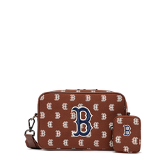 Túi Đeo Chéo MLB Monogram Logo Chữ B 3ACRM012N-43BRD Màu Nâu