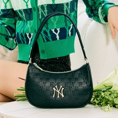 Túi Đeo Vai MLB Hobo Logo NY 3ABQS022N-50BKS Màu Đen