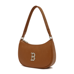 Túi Đeo Vai MLB Hobo Logo Chữ B 3ABQS022N-43BRS Màu Nâu