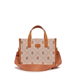 Túi Xách MLB Tote Logo Chữ B 3AORS013N-43BRS Màu Nâu