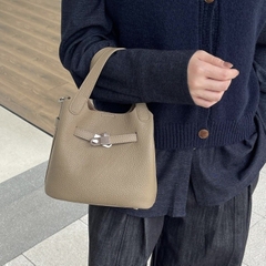 Túi Xách Mini Tote Osoi Made Korea Da Bò Togo 18cm