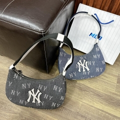 Túi kẹp nách Hobo Denim MLB Monogram New York Yankees Da Bò
