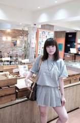 Bộ quần áo Hàn quốc nơ chân váy