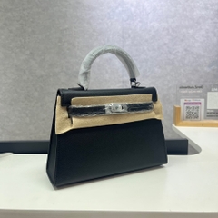 Túi Xách Hermes Kelly Remake Korea Da Bò Size 19cm