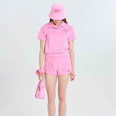 Bộ Quần Áo Nỉ Stretch Angel Terry Màu Hồng