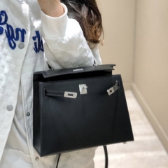Túi Xách Hermes Kelly Hàn Da Bò Trơn Size 25cm