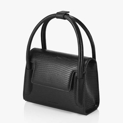 Túi Xách Tay Find Kapoor Marty Bag Crinkled Da Rắn Màu Đen