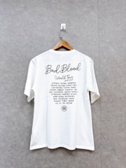 Áo phông Badblood World Tour W-Tee24-031 Tshirt Màu Trắng