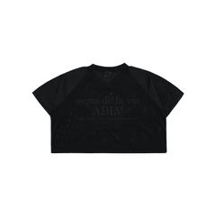 Áo Croptop ADLV Star Màu Đen