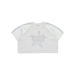 Áo Croptop ADLV Star Màu Trắng