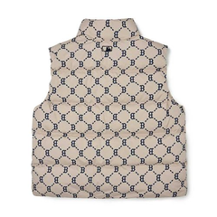 Áo Gile MLB Monogram Logo Chữ B 3ADVM2026-43BGL Màu Be