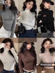 Áo giữ nhiệt cổ lọ Kumi Hàn Quốc