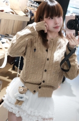 Áo len cadigan Whoau ss 2025