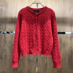 Áo Len Cardigan Nữ WHOAU Steve Cable