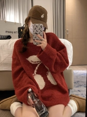 Áo len quả cherry