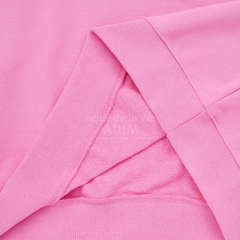 Áo Nỉ Sweater ADLV Chữ Nghiêng Màu Hồng