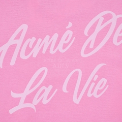 Áo Nỉ Sweater ADLV Chữ Nghiêng Màu Hồng