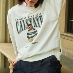 Áo Nỉ Sweater Whoau WHMWD2221U Màu Kem