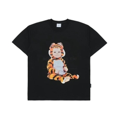Áo Phông ADLV Baby Face Bé Mặc Bộ Hổ Màu Đen