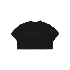 Áo Phông ADLV Croptop Tim Màu Trắng
