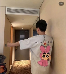 Áo Phông ADLV Fuzzy Rabbit Shinchan 2025