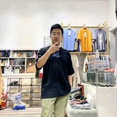 Áo Phông ADLV Sọc Vai Trắng Màu Đen
