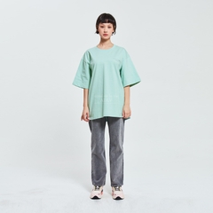 Áo Phông ADLV Tshirt Basic Logo Màu Xanh Da Trời