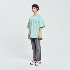 Áo Phông ADLV Tshirt Basic Logo Màu Xanh Da Trời