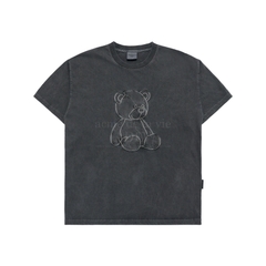 Áo Phông ADLV Tshirt Gấu Thêu Chỉ Nổi