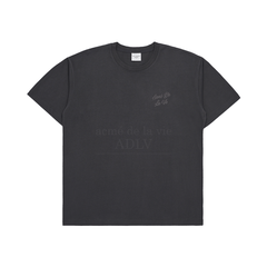 Áo Phông ADLV Tshirt Logo Chữ Nghiêng Màu Xám