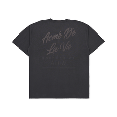 Áo Phông ADLV Tshirt Logo Chữ Nghiêng Màu Xám