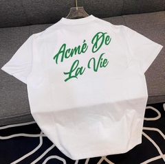 Áo Phông ADLV Tshirt Logo Chữ Nghiêng Màu Trắng